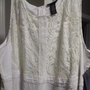 White with Lace Dress